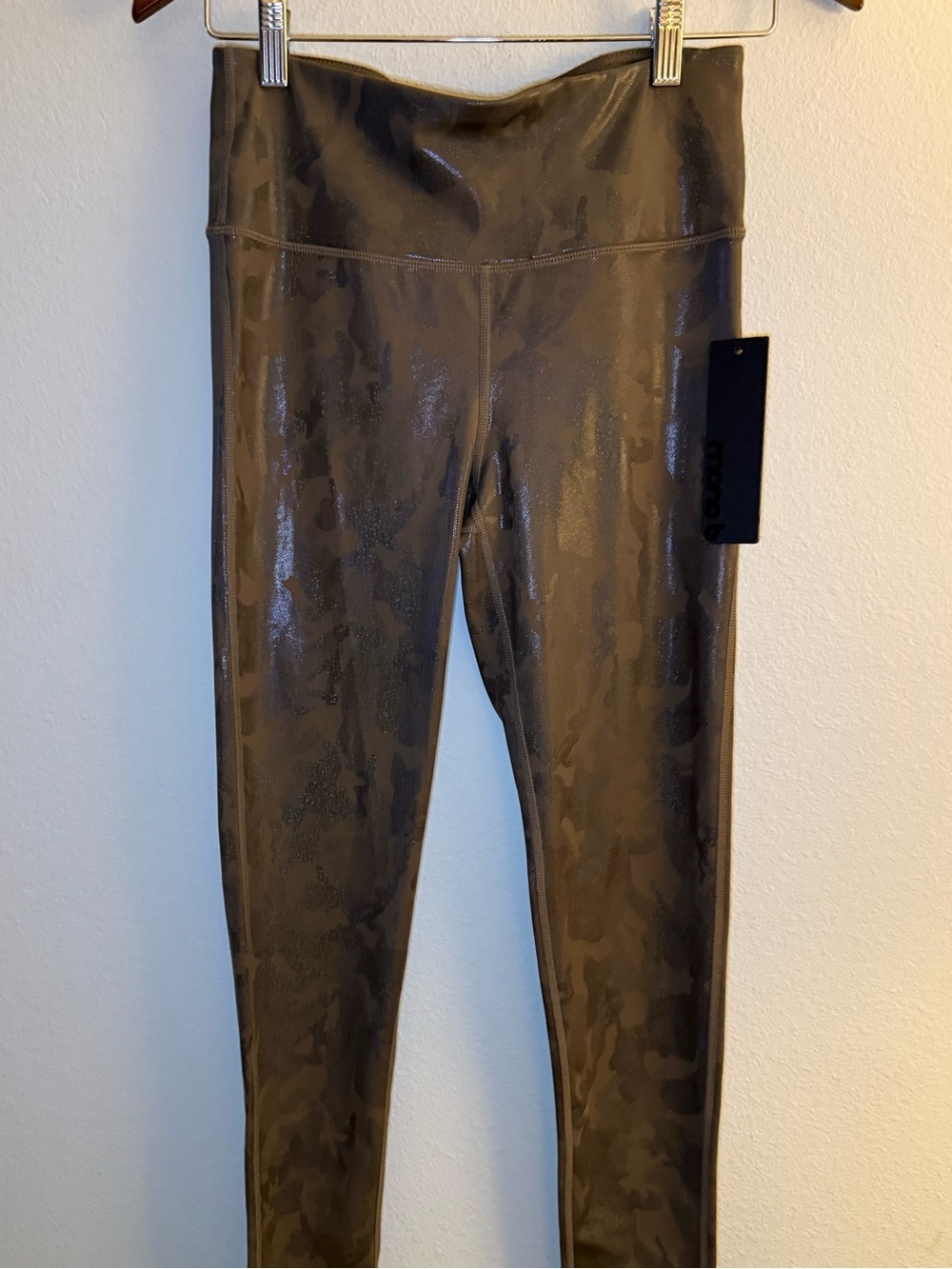 Mono B Taupe Activewear Leggings Label